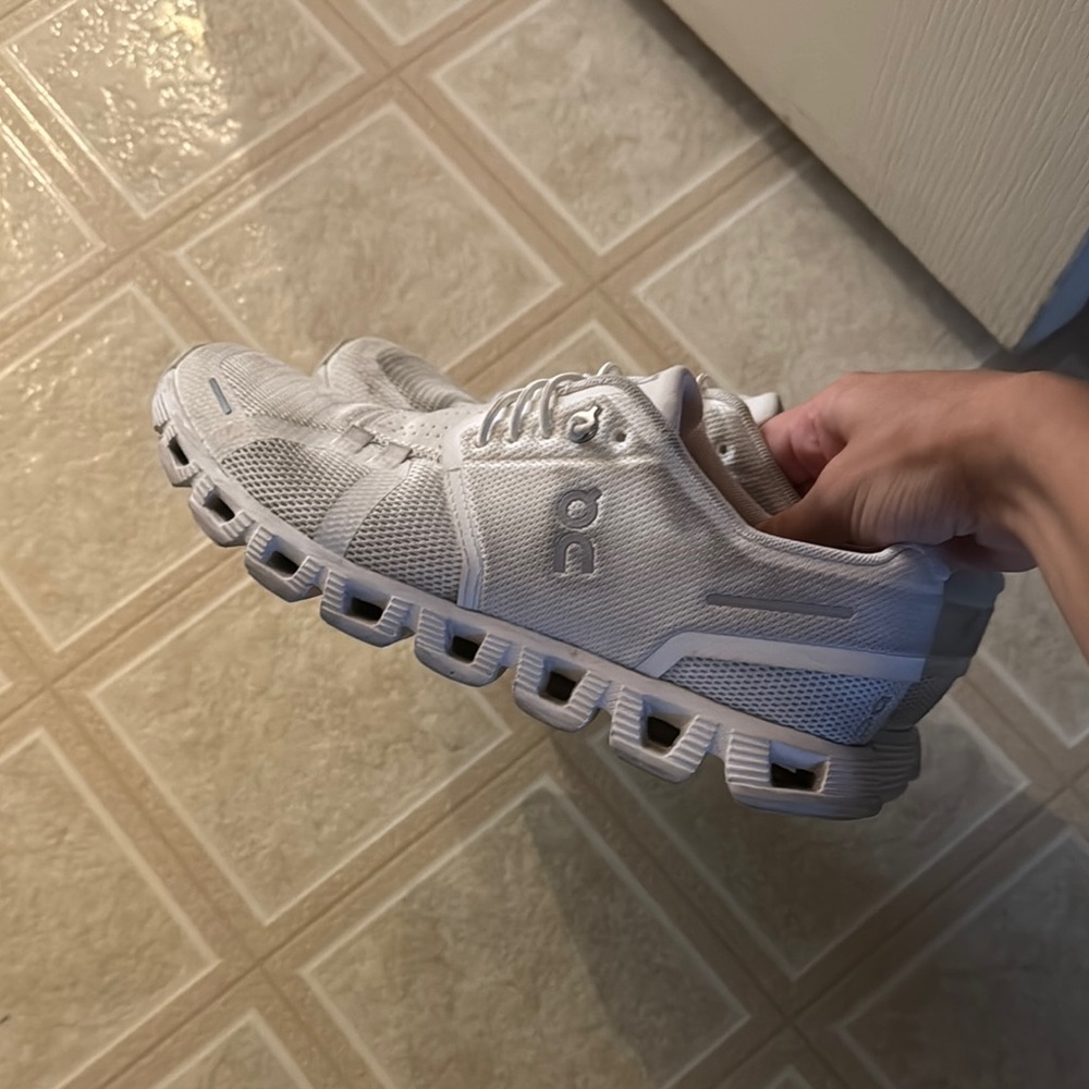 On Running Cloud White Athletic Shoes